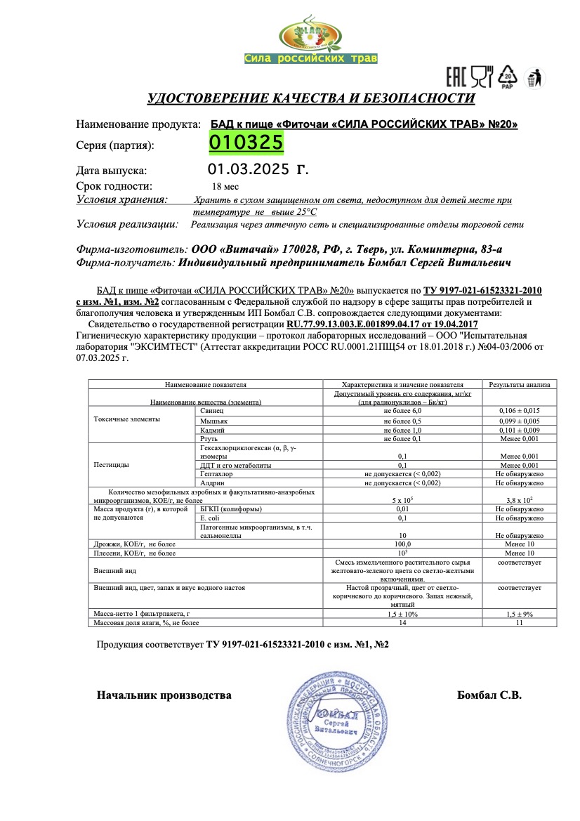 Паспорт №032025